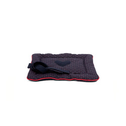 Florentine Small Dog Travel Bed Navy-Red