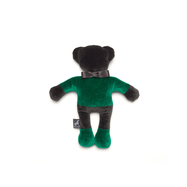 Monogramm Teddy Dog Toy Grey-Green