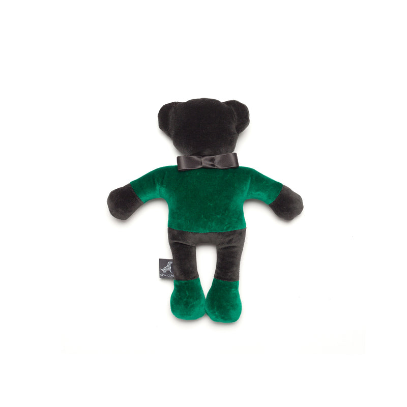Monogramm Teddy Dog Toy Grey-Green