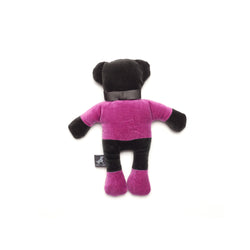 Monogramm Teddy Dog Toy Grey-Pink