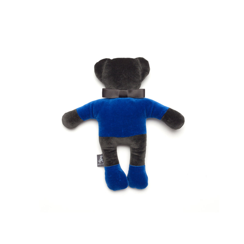 Monogramm Teddy Dog Toy Grey-Blue