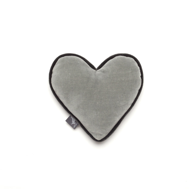 Monogramm Heart Dog Toy Grey-Silver Grey
