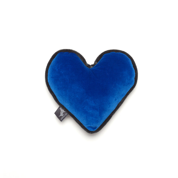 Monogramm Heart Dog Toy Grey-Blue
