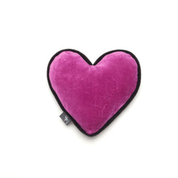 Monogramm Heart Dog Toy Grey-Pink