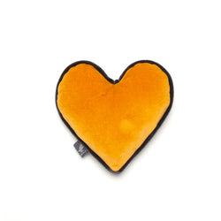 Monogramm Heart Dog Toy Grey-Yellow