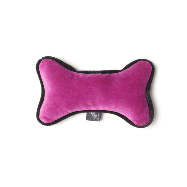 Monogramm Bone Dog Toy Grey-Pink