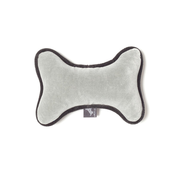 Monogramm Bone Dog Toy Grey-Silver Grey