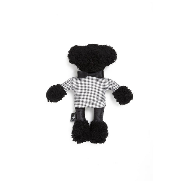 Moon Teddy Dog Toy Black-White